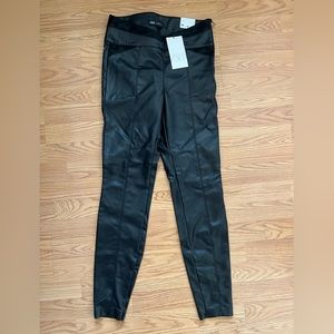 Black Faux Leather Legging
